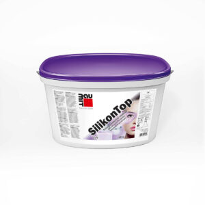 Baumit SilikonTop tencuiala decorativa siliconica silicon pe baza de rasini siliconice pentru fatada exterior hidrofobata permeabila la vapori lavabilă se curata cu apa baumit md moldova