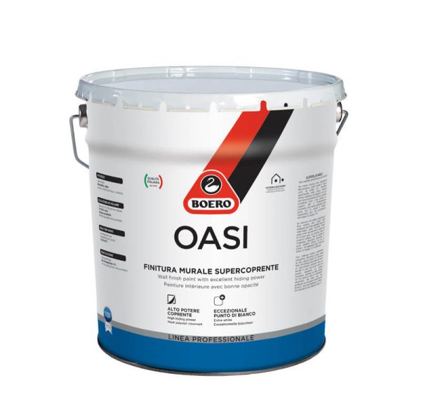 OASI-14L Boero vopsea italiana interior ecologica semimat satinat lavabila md moldova
