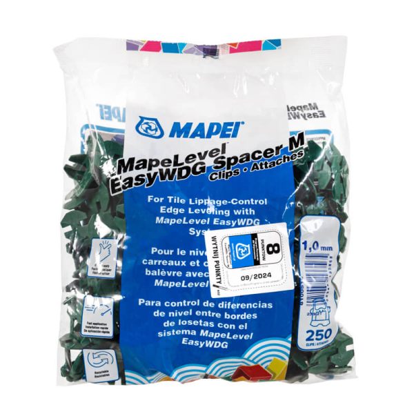 Distantieri 1.0 mm sistemul de nivelare si placare gresie faianta placi ceramice scule Mapei Mapelevel Easy WDG Spacer M mapei md punga