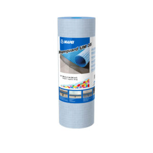 Membrana de hidroizolare de preluare fisuri din suport inaintea aplicarii placilor ceramice de format mare mapei mapeguard um 35 mapei md
